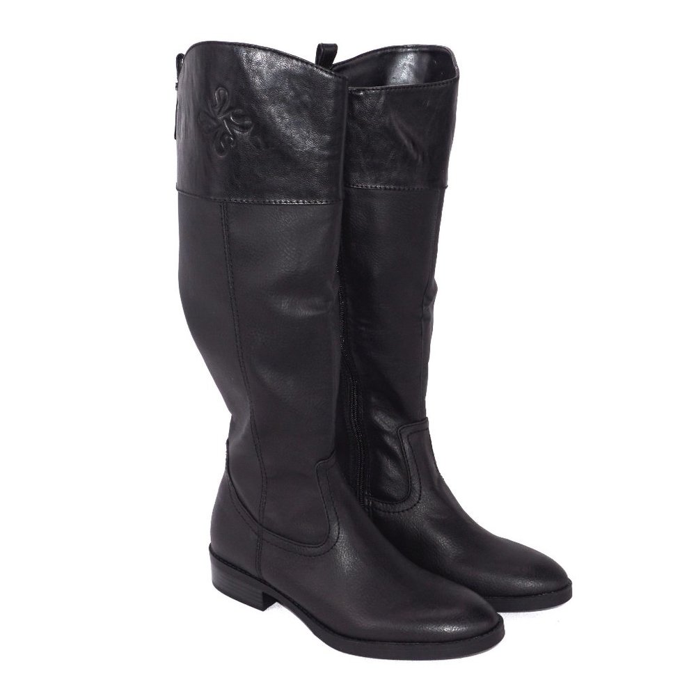 Simply Vera Wang Emsley Black Knee High Womens Riding Boots Brand New in Box NIB